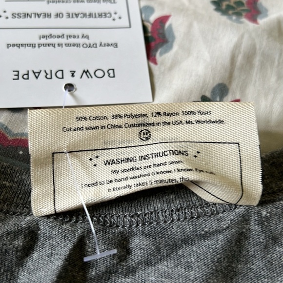 Bow & Drape sequin Nope short sleeve T shirt - Picture 5 of 7